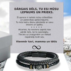 No vecākiem dēlam | ENZO_LEATHERBRACELET